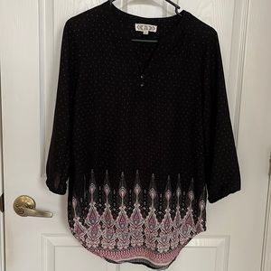 Pink Rose ladies blouse size medium